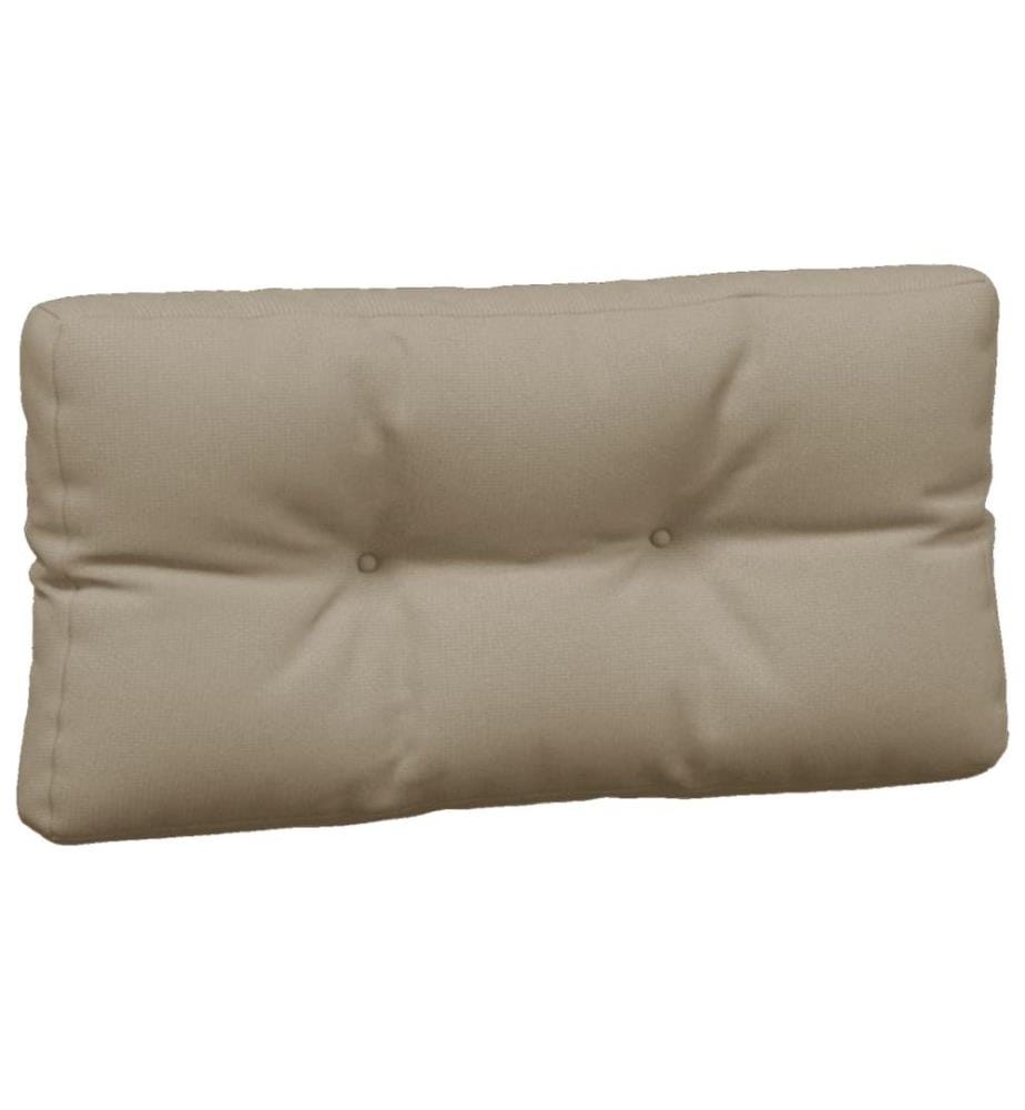 Palettenkissen 5-tlg. Taupe Stoff