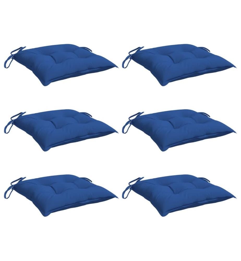 Palettenkissen 6 Stk. Blau 50x50x7 cm Oxford-Gewebe