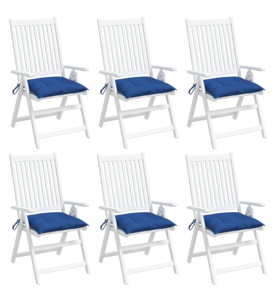Palettenkissen 6 Stk. Blau 50x50x7 cm Oxford-Gewebe