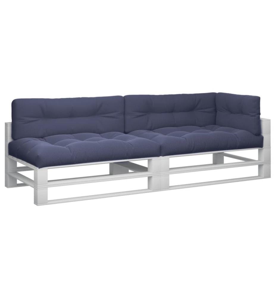 Palettenkissen 5 Stk. Marineblau Stoff