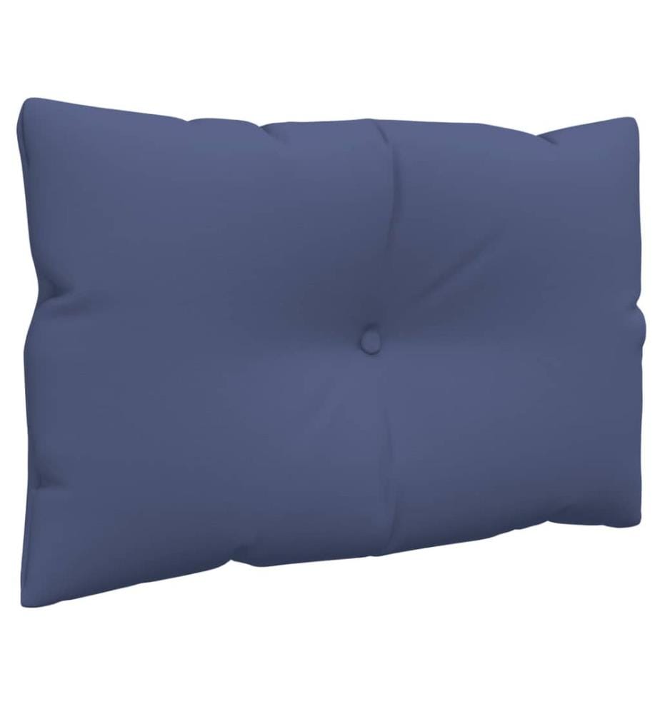 Palettenkissen-Set Marineblau 60x38x13 cm Stoff