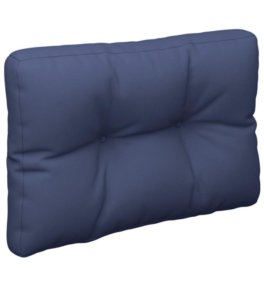 Palettenkissen-Set Marineblau 60x40x12 cm Stoff