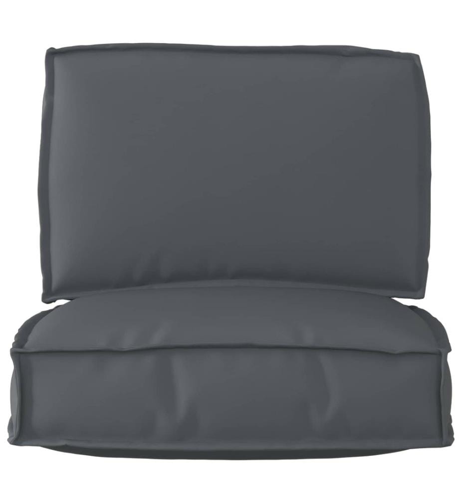 Set de coussins de palette 2 pcs Anthracite Tissu Oxford