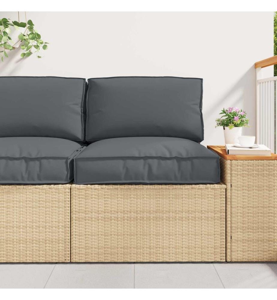 Set de coussins de palette 2 pcs Anthracite Tissu Oxford