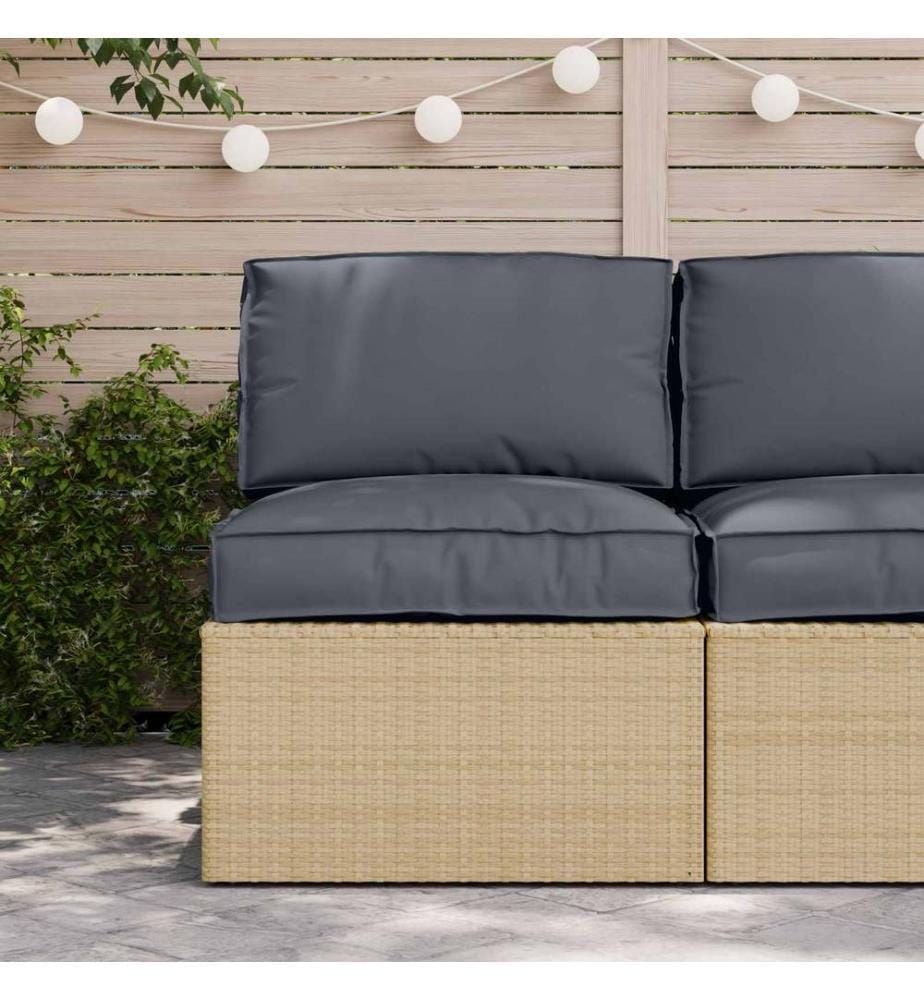 Set de coussins de palette 2 pcs Anthracite Tissu Oxford