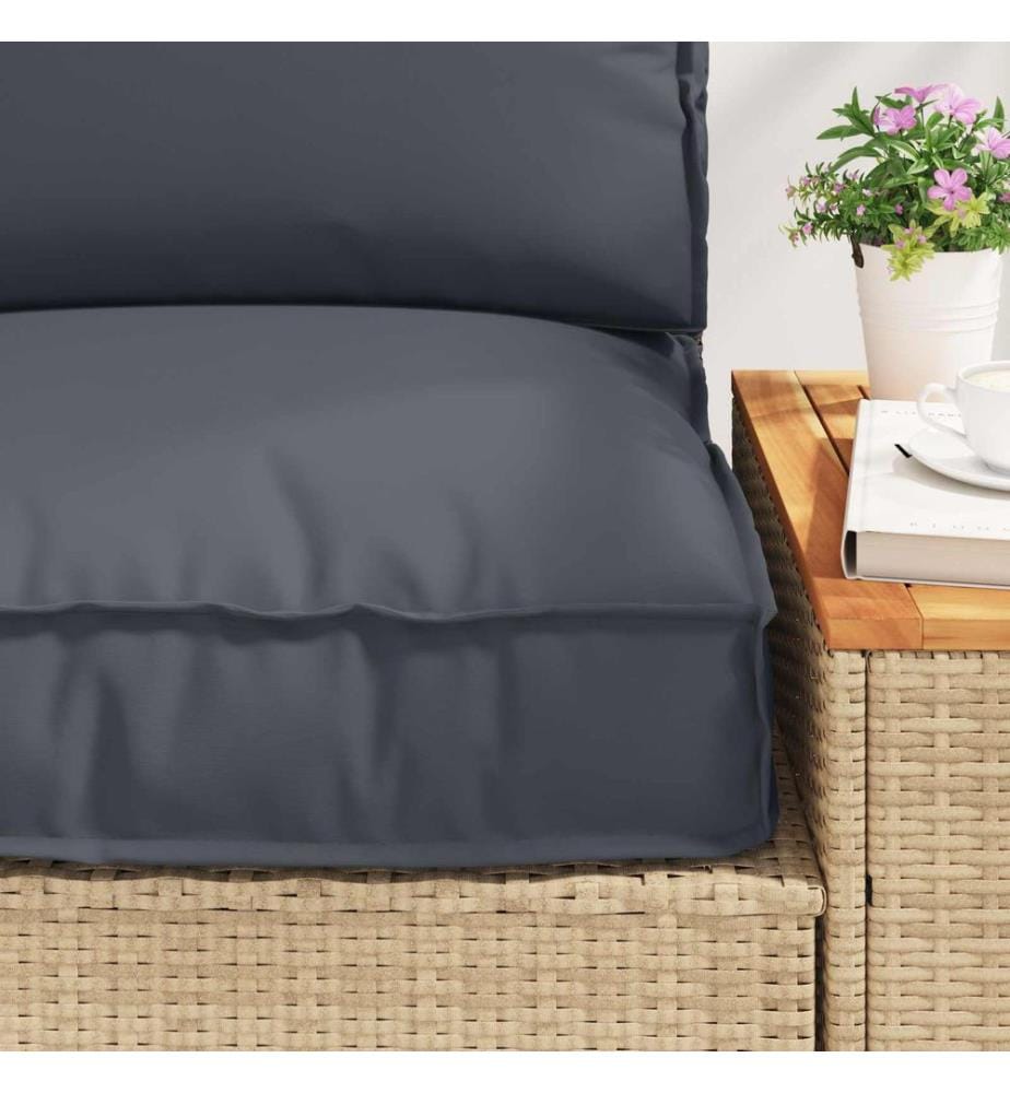 Set de coussins de palette 2 pcs Anthracite Tissu Oxford