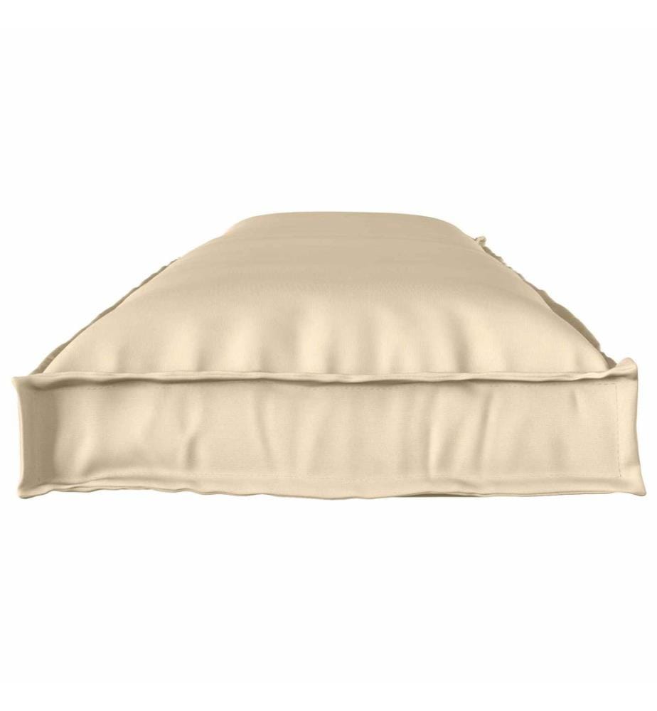 Set de coussins de palette 2 pcs Beige 150 x 40 x 8 cm