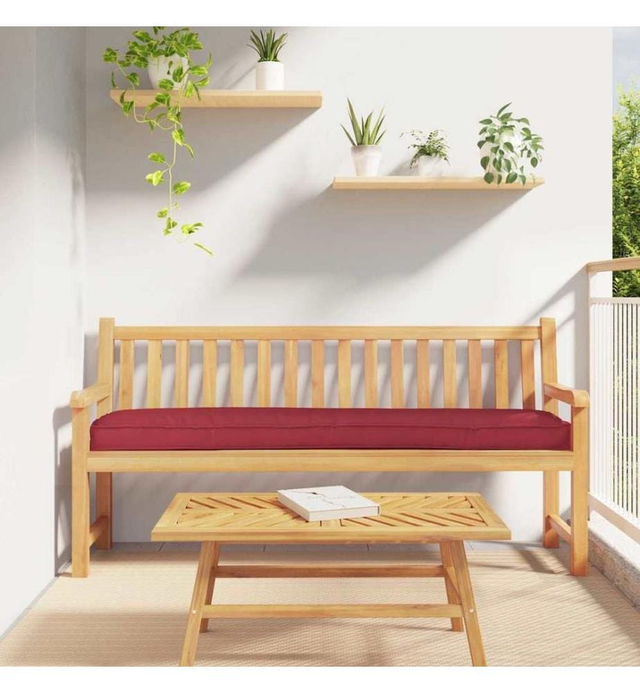 Set de coussins de palette 2 pcs Bordeaux 200 x 40 x 8 cm