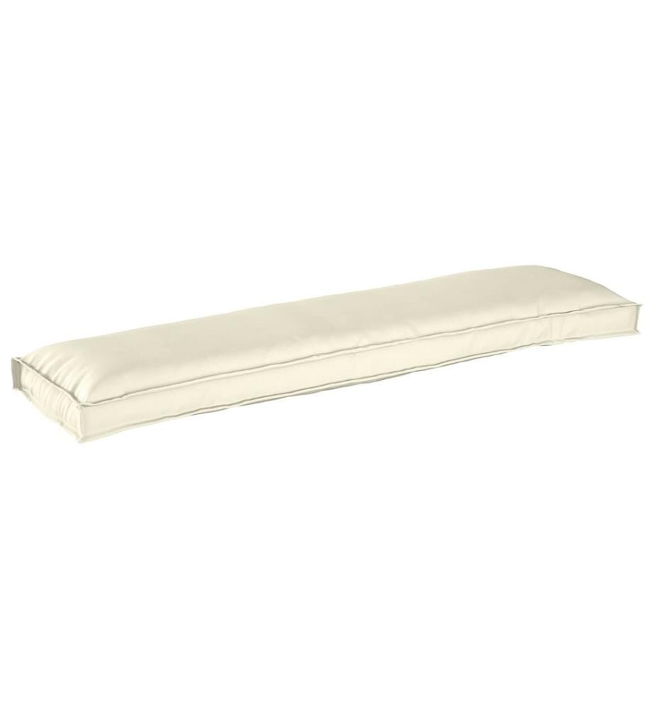 Set de coussins de palette 2 pcs Crème 150 x 40 x 8 cm