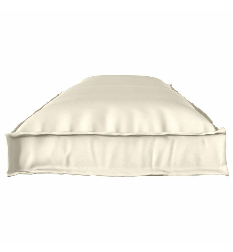 Set de coussins de palette 2 pcs Crème 150 x 40 x 8 cm