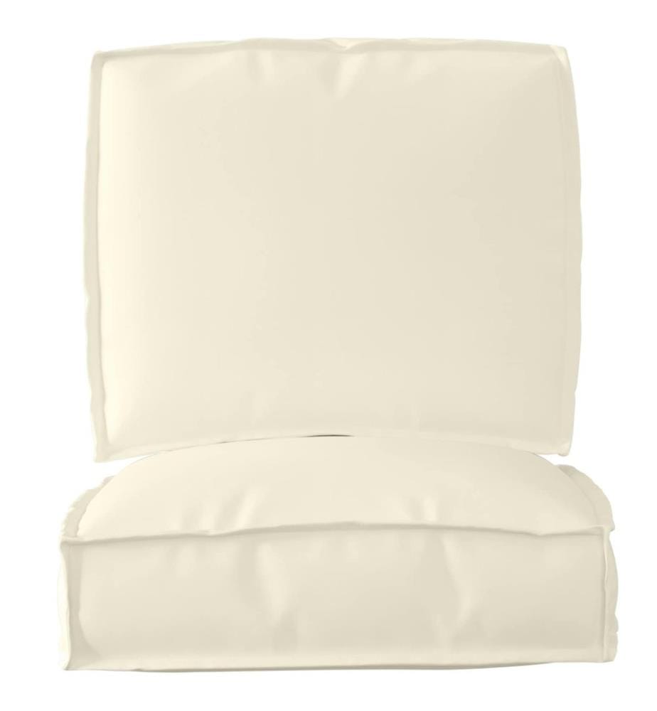 Set de coussins de palette 2 pcs Crème Tissu Oxford