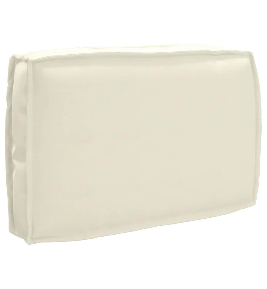 Set de coussins de palette 2 pcs Crème Tissu Oxford