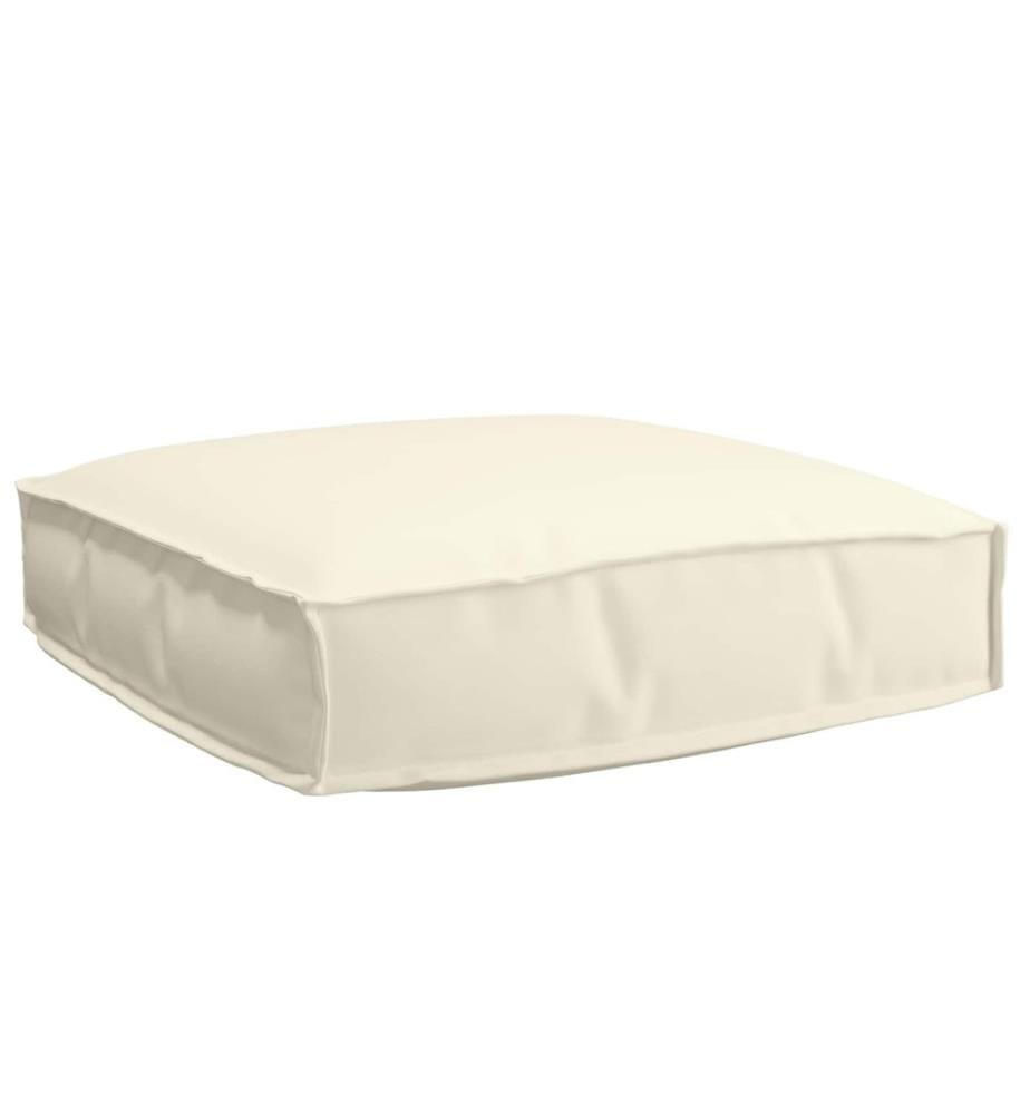Set de coussins de palette 2 pcs Crème Tissu Oxford
