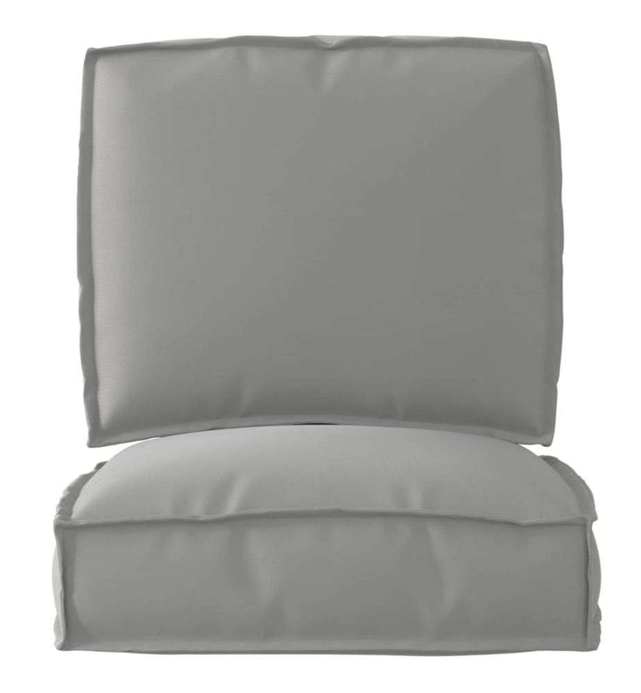 Set de coussins de palette 2 pcs Gris 50 x 50 x 12 cm