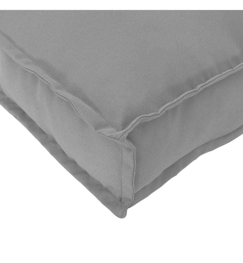 Set de coussins de palette 2 pcs Gris Tissu Oxford