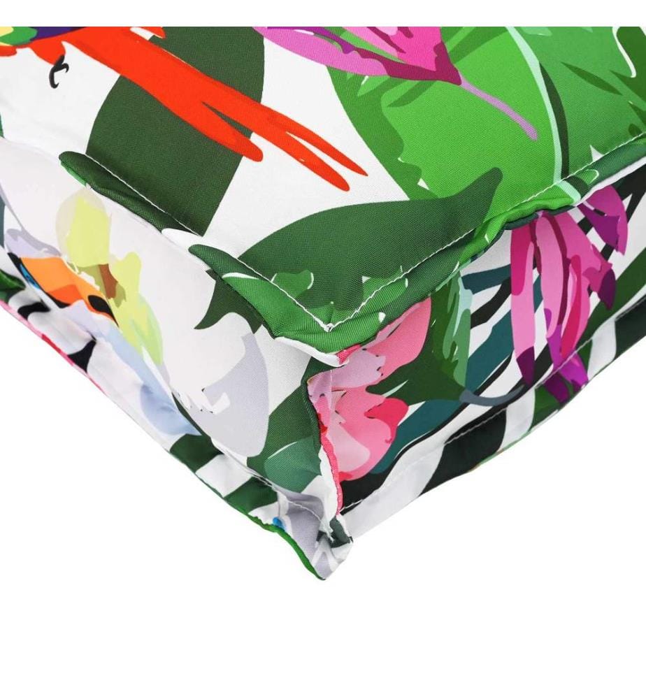 Set de coussins de palette 2 pcs Jungle tropicale Tissu Oxford