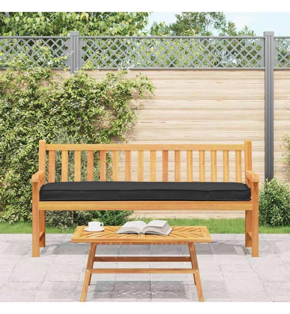 Set de coussins de palette 2 pcs Noir 200 x 40 x 8 cm