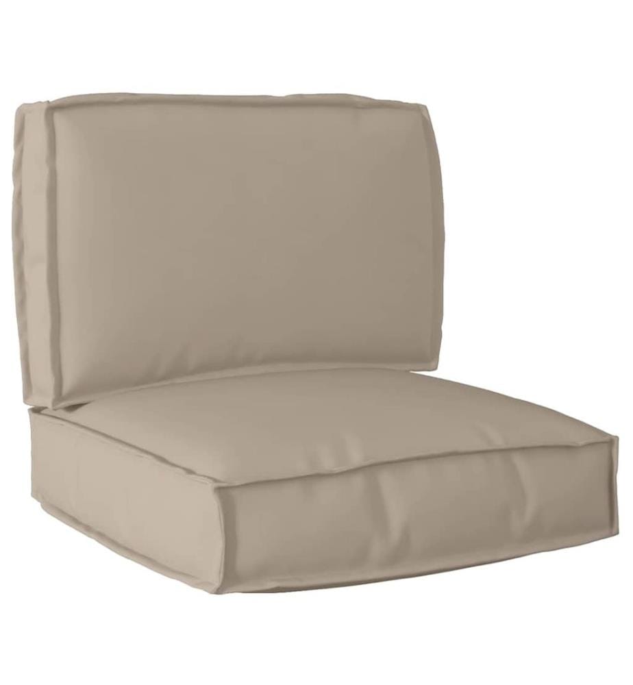Set de coussins de palette 2 pcs Taupe Tissu Oxford