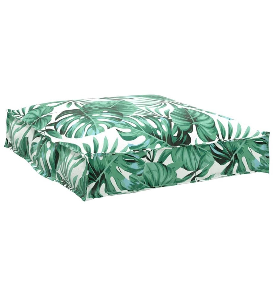 Palettenkissenset Floral 2 pcs Grünes Blattmuster Oxford-Stoff