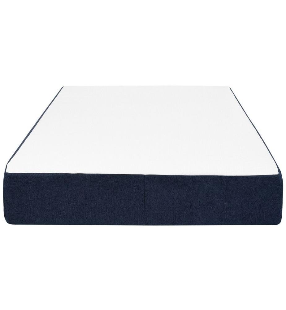 Matelas à mémoire de forme Blanc et Bleu avec Mousse Rectangulaire Simple Equilibré 90 x 200 cm avec housse amovible