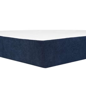 Doppelter Gel Memory Schaumstoffmatratze Weiss und Blau 160 x 200 cm Komfortabel Medium Härtegrad