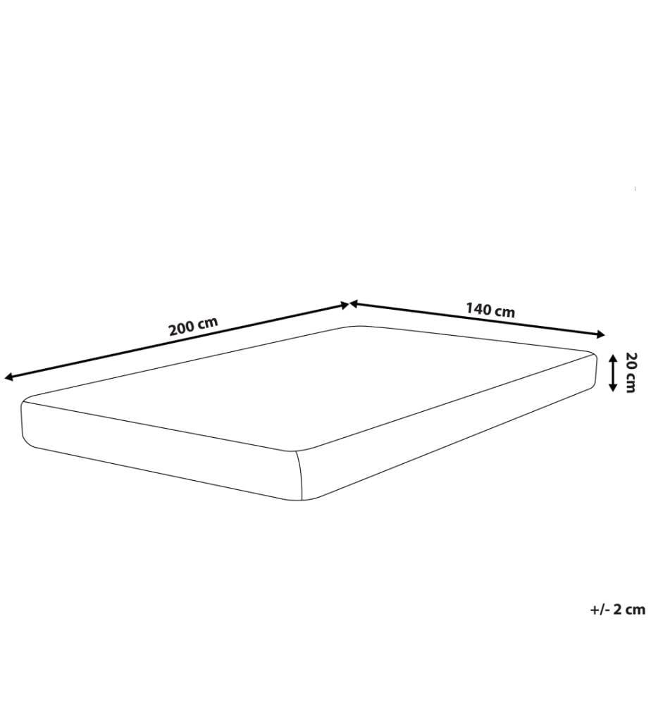 Matelas en mousse PEARL H2/3 Moyen 140 x 200 cm