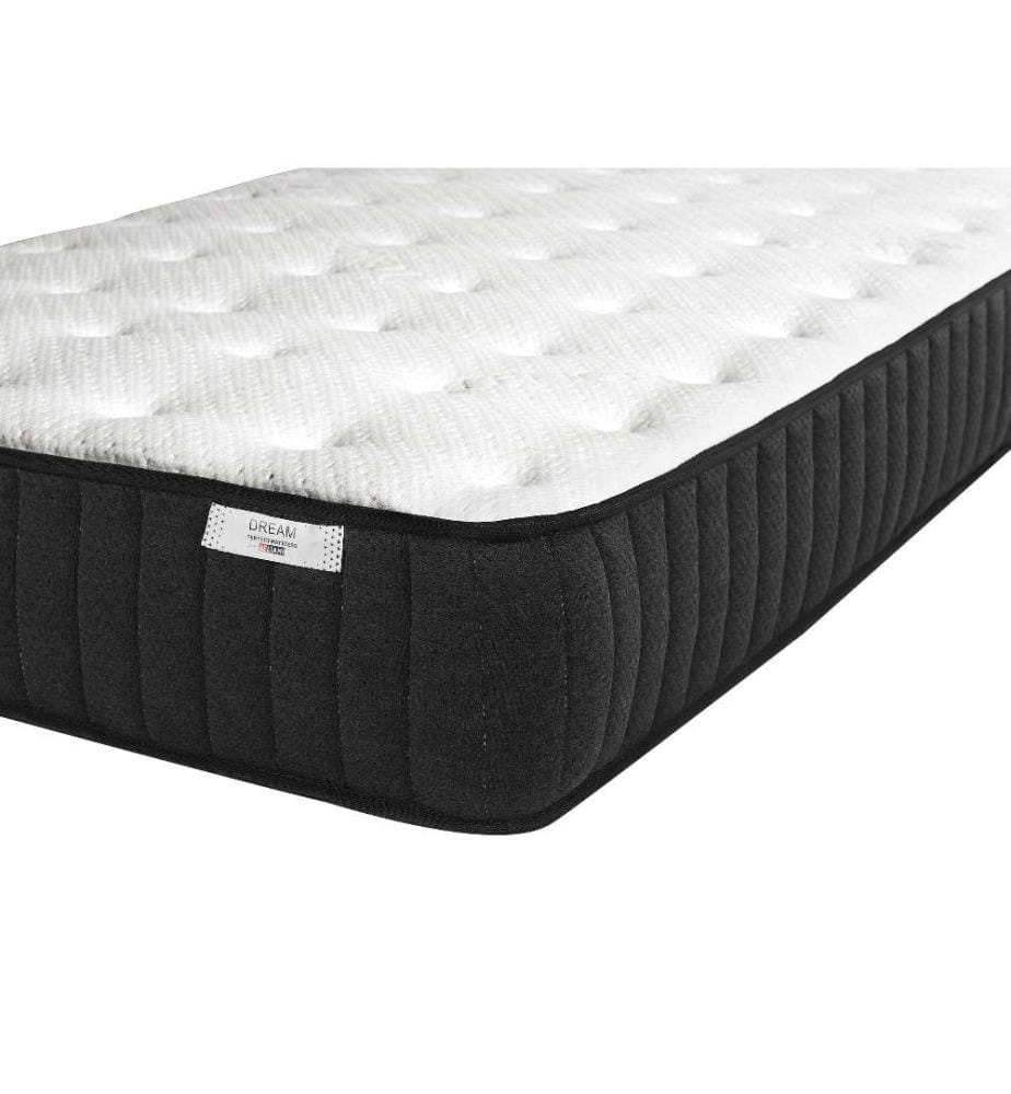 Matelas Simple Ferme 90 x 200 cm à Ressorts Ensachés Mousse et Latex Ultra Confortable