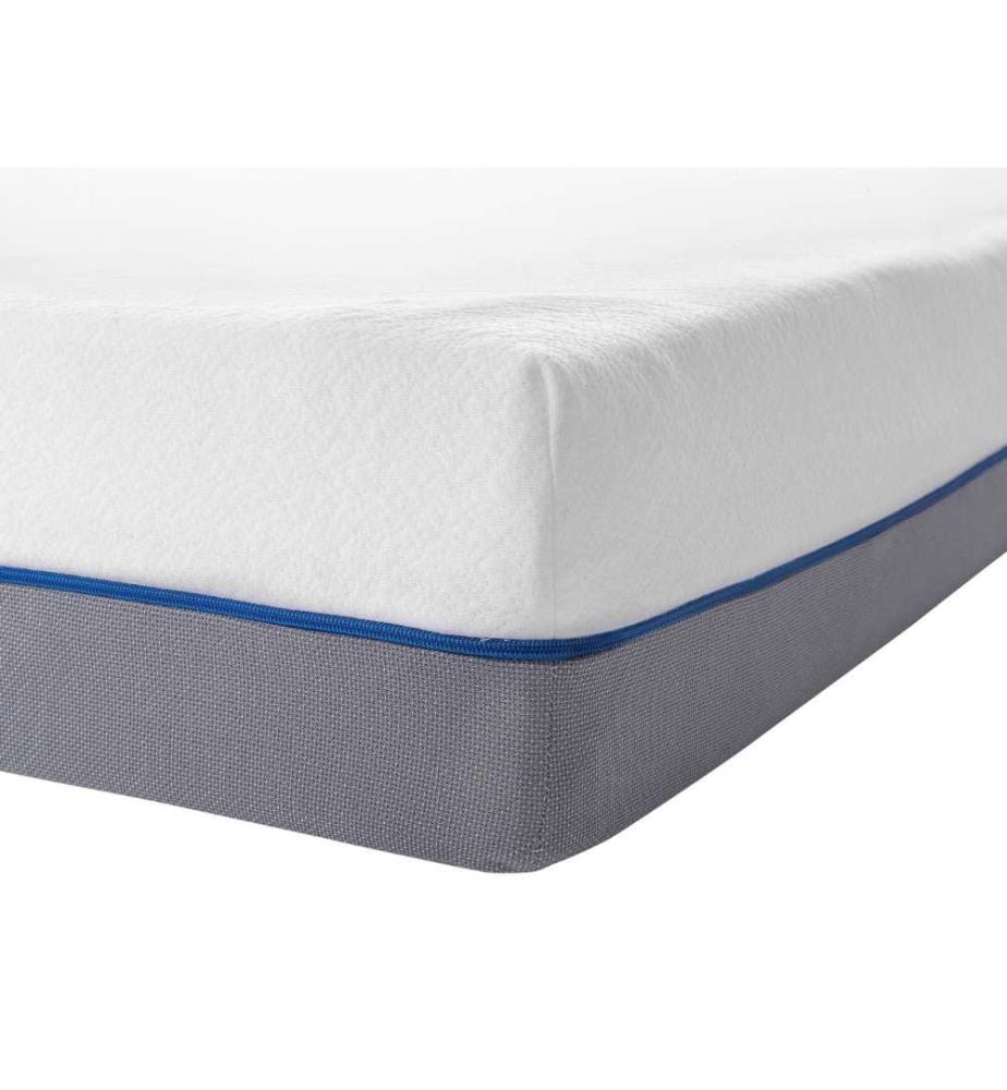 Memeory Foam Matratze Weiss mit Grau 180 x 200 cm Viskoelastische Schaum Hard Härtegrad