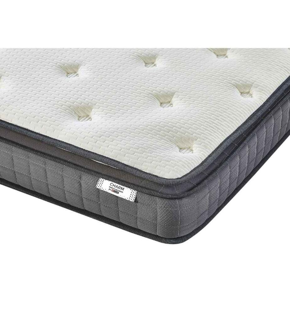 Doppelter Schaum Memory Foam Matratze 140 x 200 cm Bambusbezug Viskoelastisch Hard Härtegrad Schlafzimmer