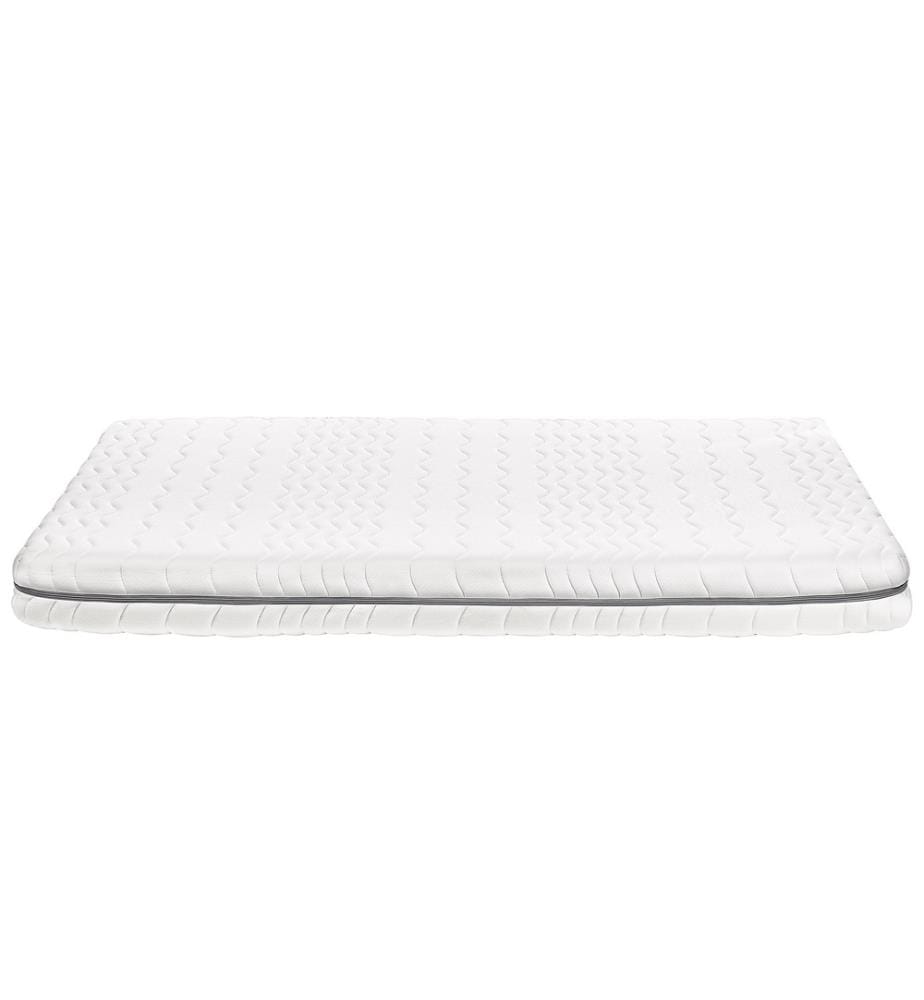 Matelas Double à Mémoire de Forme 160 x 200 cm Rembourrage Polyester Housse Amovible Blanche Bonne Circulation de l'Air Matière Robuste