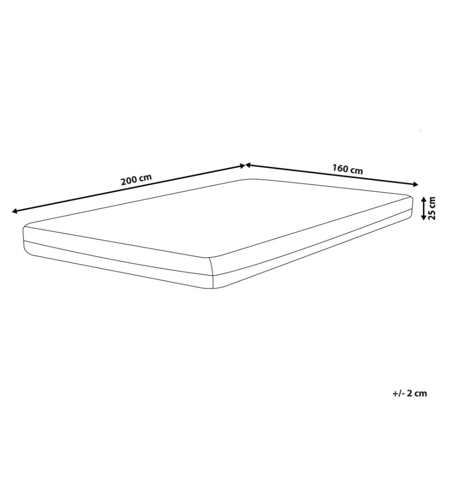 Gel-Memory-Schaummatratze SPONGY H2/3 Mittel 160 x 200 cm