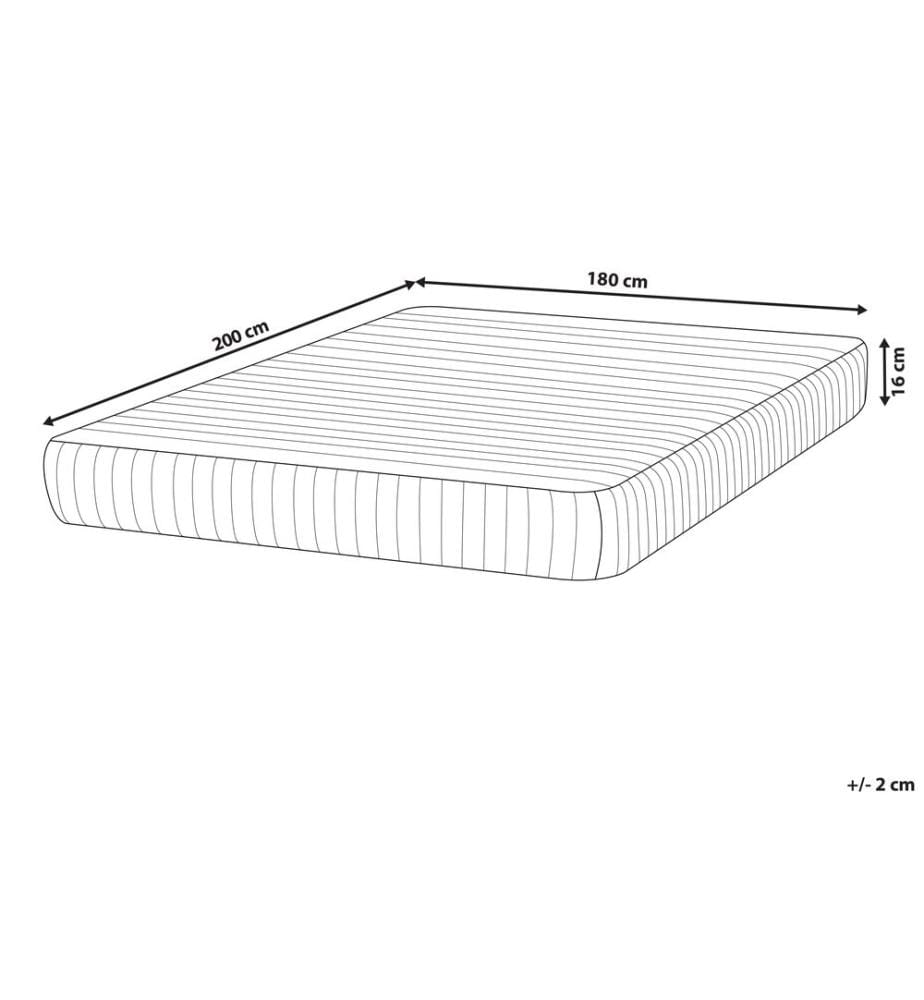 Matelas à ressorts ensachés MISTY H3/4 Ferme 180 x 200 cm