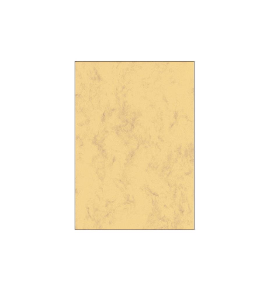 SIGEL - Papier à motif Papier marbré A4, 90 g, 100 feuilles, brun sableux