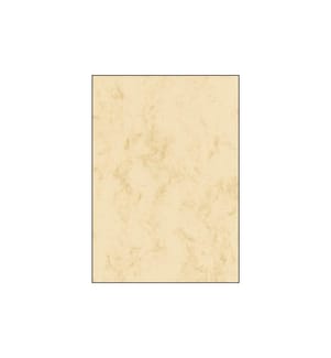 SIGEL - Papier à motif Papier marbré A4, 200 g, 50 feuilles, Beige
