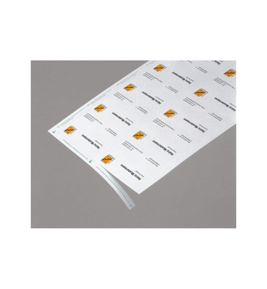 SIGEL - Visitenkarten-Etiketten 8.5 x 5.5 cm, 60 Blatt, 200 g, Weiss