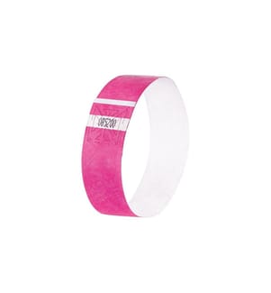SIGEL - Bracelets événementiels Super Soft 25.5 x 2.5 cm, 120 feuilles, rose fluo