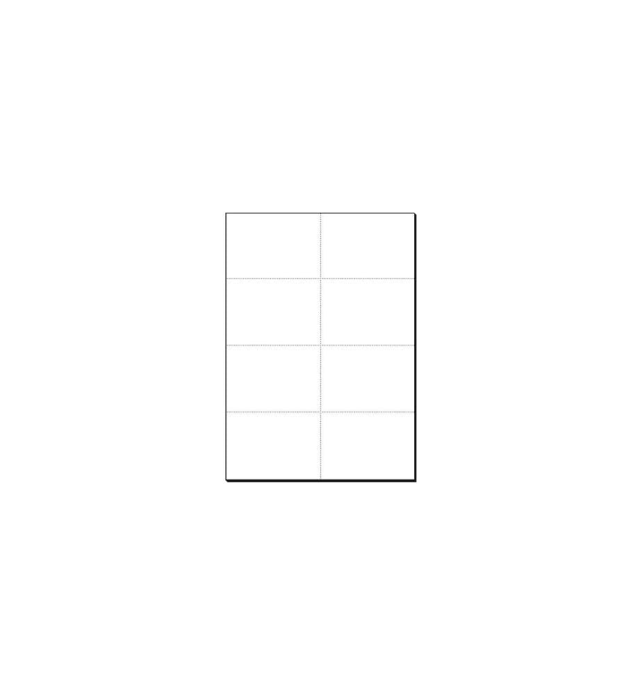 SIGEL - Fiches A7 (A4), 20 feuilles, 185 g, blanc