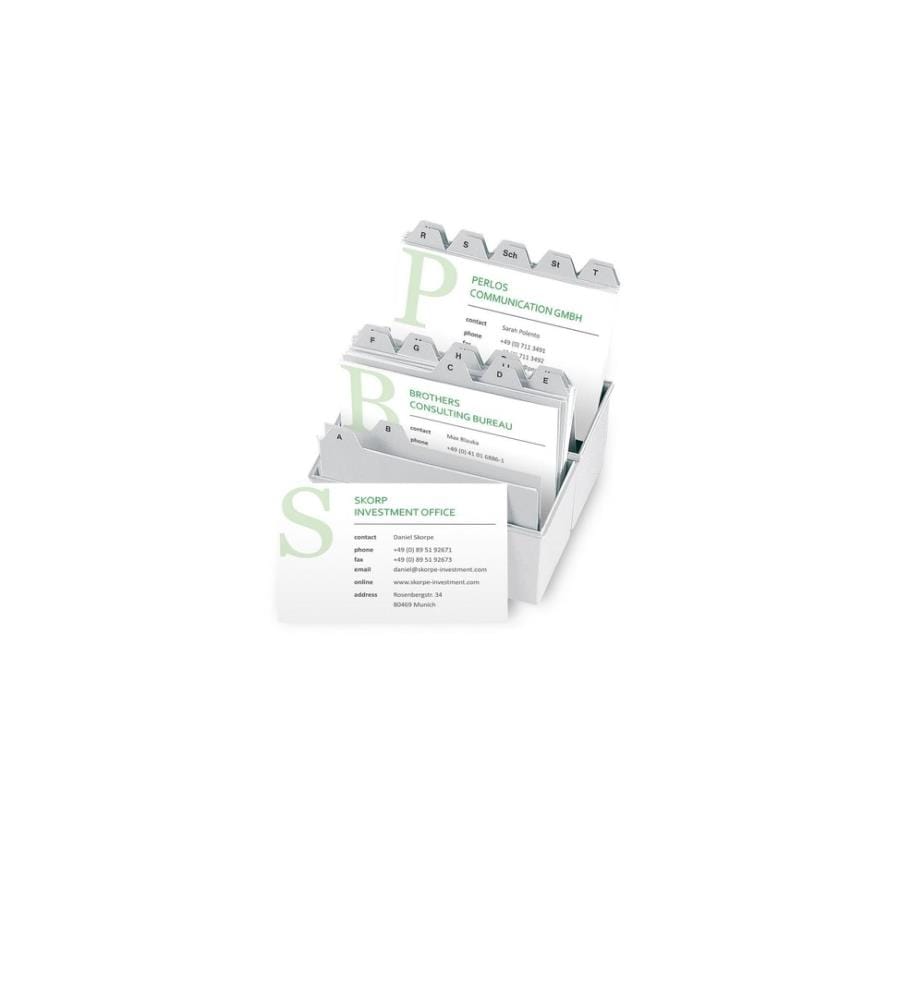 SIGEL - Fiches A7 (A4), 20 feuilles, 185 g, blanc