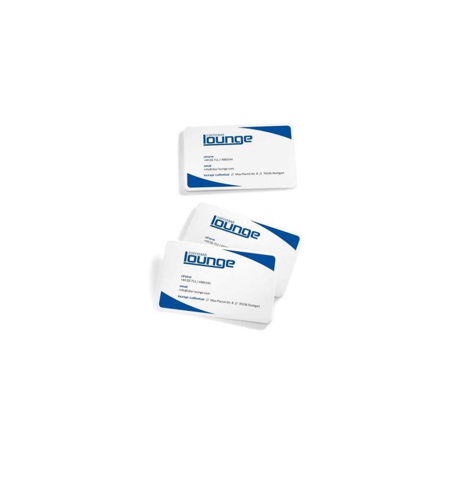 SIGEL - Visitenkarten-Etiketten mit runden Ecken, 10 Blatt, Weiss