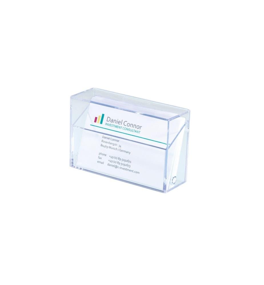 SIGEL - Visitenkartenbox 9.5 x 6 x 3 cm, Transparent