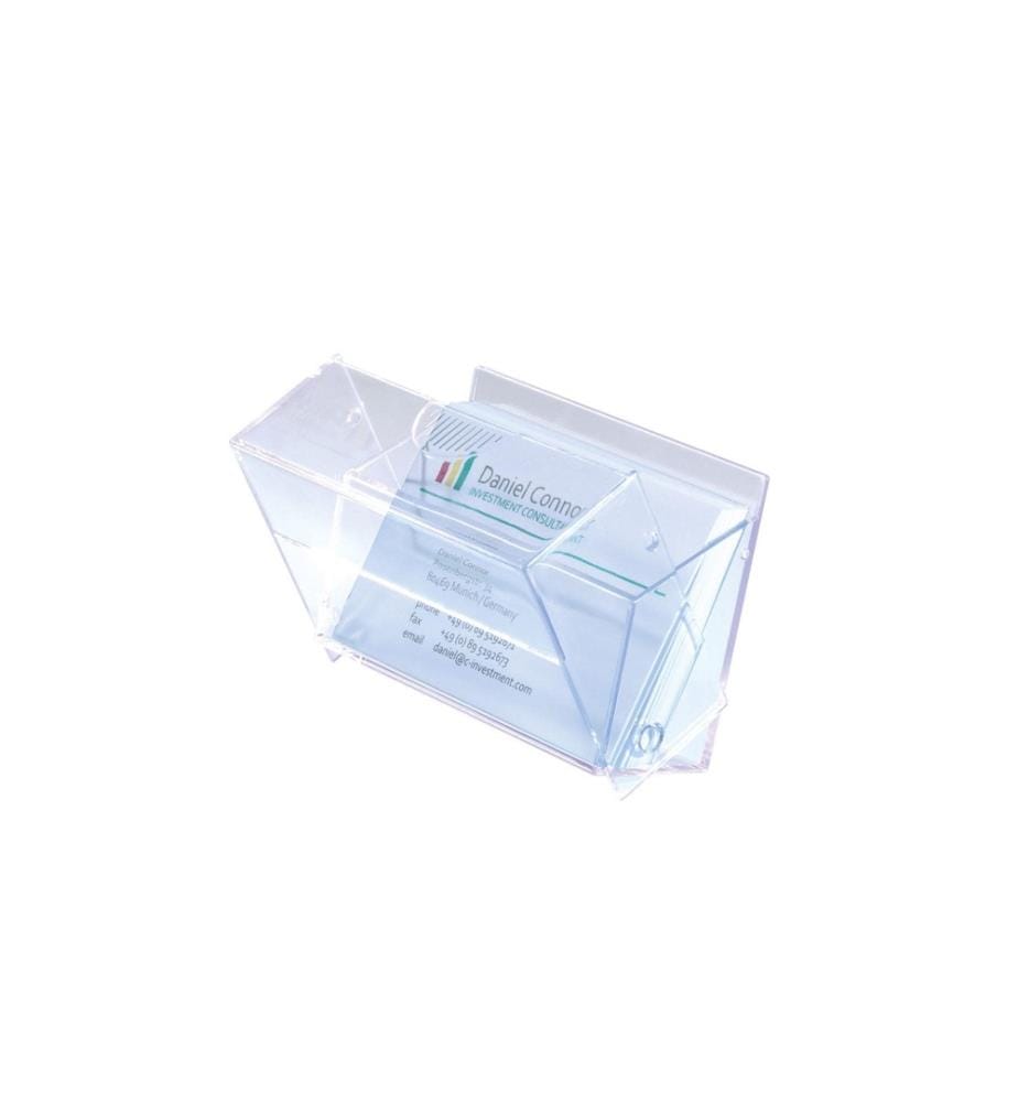 SIGEL - Visitenkartenbox 9.5 x 6 x 3 cm, Transparent