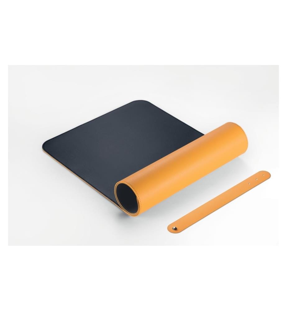 SIGEL - Sous-main Roulant 80 x 30 cm, jaune-gris