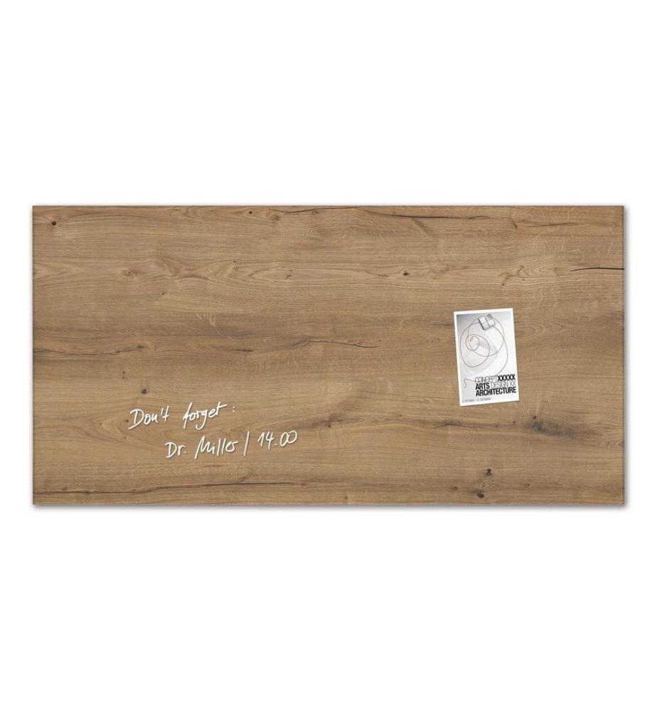 SIGEL - Tableau en verre magnétique Artverum 46 cm x 91 cm, Beige