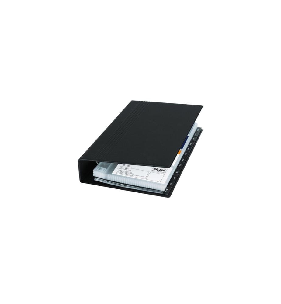 SIGEL - Classeur de cartes de visite A - Z 200 pièces