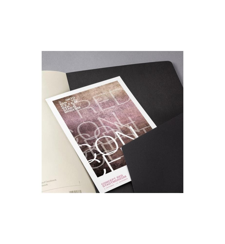SIGEL - Carnet de notes Conceptum A5, À lignes, Noir