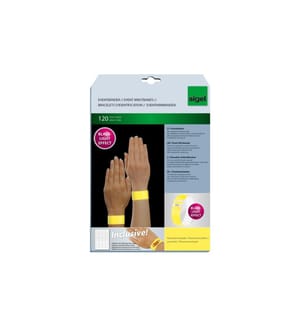 SIGEL - Bracelets événementiels 25.5 x 2.5 mm Jaune