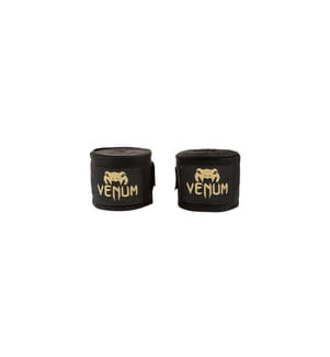 Venum - Kontact Boxing Handwraps Schwarz / Gold, 4 m