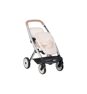 Smoby Zwillingspuppenwagen Maxi Cosi, Beige