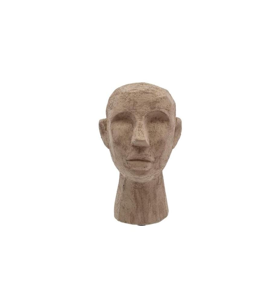 VILLA COLLECTION - Aufsteller Skulptur Kopf, Steinbraun