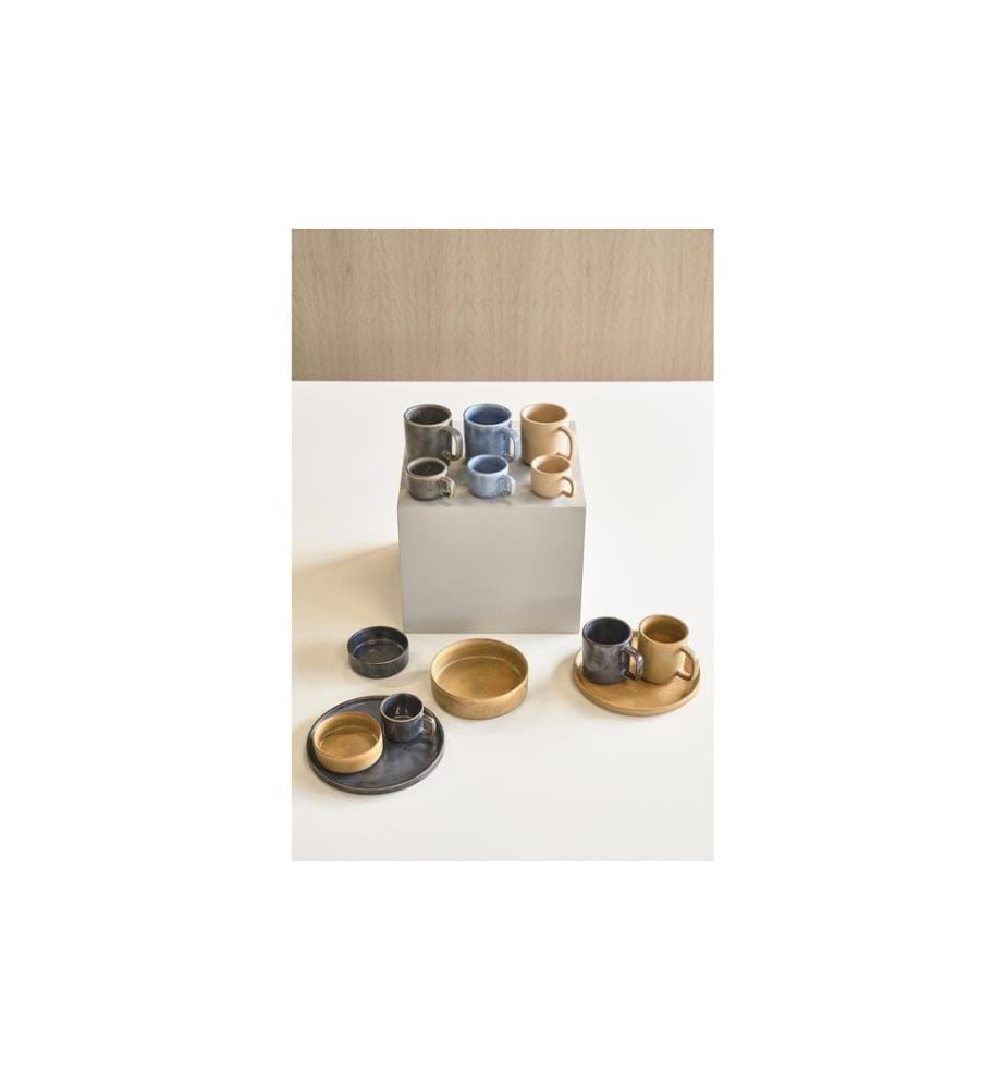 VILLA COLLECTION - Kaffeetasse Fjord 250 ml, 2 Stück, Schwarz